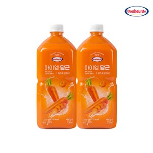 100% NFC 착즙 보넬드 아이엠 당근 주스 즙, 1L, 2개