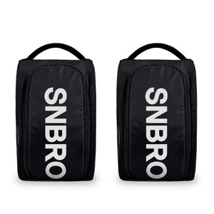 SNBRO 에스앤브로 더블쿠션 프리미엄 신발주머니 2세트, 블랙
