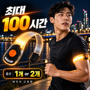 비라미 야간 안전등 러닝 라이딩 LED 암밴드, 1개, 일렉트릭 블루