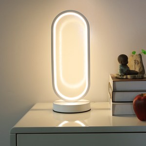 Danni 침실 인테리어 수면등 LED 조명 무드등, 타원형, 화이트