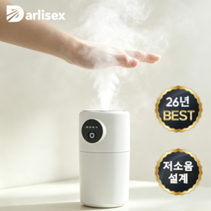 Darlisex 휴대용 미니 가습기 무소음 사무실 가습기+필터, 화이트, H8, 화이트, H8
