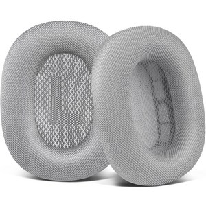 SOULWIT 교체용 이어패드-호환 모델 Airpods Max 에어팟 맥스 헤드폰 내구성 있는 메쉬 패브릭 소재, Silver, Mesh Fabric, 1세트
