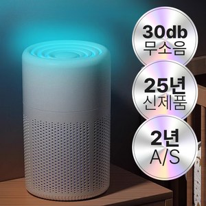 [원룸용]브렉스 5세대 저소음 미니 공기청정기 자취방 냄새제거, 클린화이트(MD-5X)