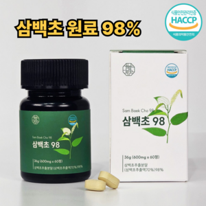 함량의꿈 삼백초 추출물 식약청 HACCP 인증 제조시설 100% 정품, 1개, 60정