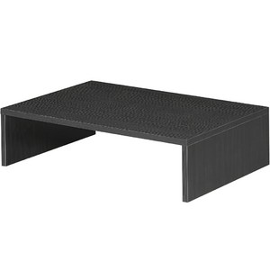 구스페리 데스크 우드 모니터 받침대 조립형, 블랙, 1개