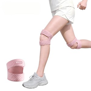 Limbsafe 두줄 무릎보호대 더블 스트랩 관절보호 러닝용, 분홍색, 1개