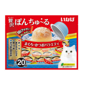 이나바 고양이 제이타크 퐁츄르 간식, 혼합맛(참치/가다랑어), 700g, 3개