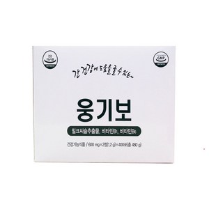 대웅생명과학 웅기보 간 피로회복 활력 에너지 밀크씨슬, 2정, 400개