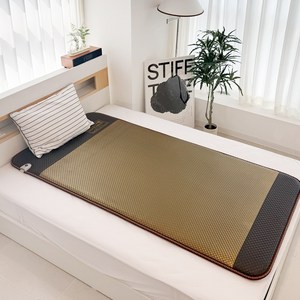 (주)한일의료기 전자파없는 탄소 온열 전기장판 전기매트, 다크 싱글 100x200cm