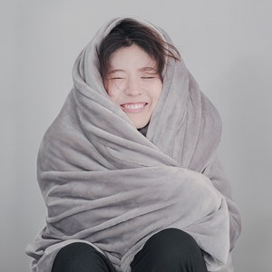 9시간 발열 허그밍 극세사 전기담요, 1개