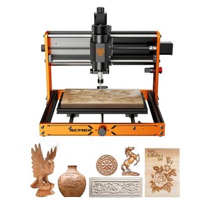 ACMER 500W 미니 소형 CNC 조각기 레이저 각인기 금속 커팅기 아크릴 목공 가정용 고출력 3S, 1개