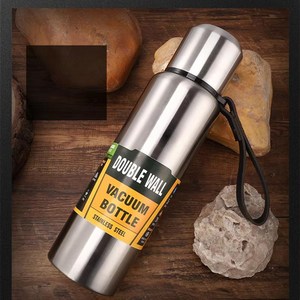 MIRON 원터치 가벼운 보온보냉 컵 텀블러, 1개, 500ml, 실버