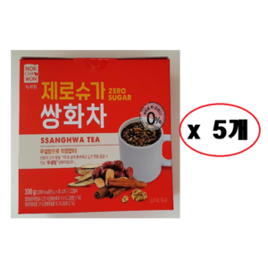 녹차원 제로슈가 쌍화차, 5개, 20개입, 15g