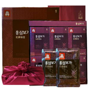 정관장 6년근 홍삼보가(홍삼 녹용함량)30포 1500ml+쇼핑백 가정의달 추석 설 명절 선물세트(보자기포함) 1개, 1.5L, 1세트