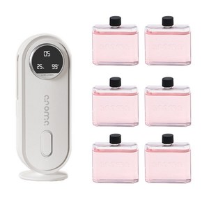 HK sell 시에트 스마트 전자 디퓨저 USB 충전식 7단계 자동분사 미스트, 디스펜서+치자블룸 6개, 45ml, 1개