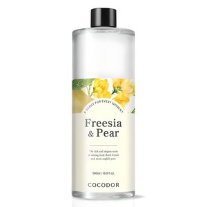 코코도르 대용량 디퓨저 리필, 프리지아앤페어, 500ml, 1개