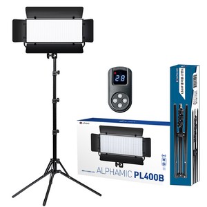 알파믹 지속광 조명 스탠드 세트 스튜디오 유튜브 방송 촬영, 1개, PL400BFL