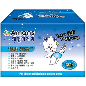 아몬스 암컷용 애견 기저귀 10매입, 초미니형, 10개입, 1개