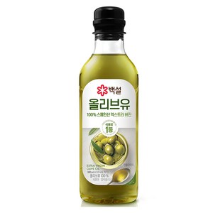 백설 엑스트라버진 압착 올리브유, 500ml, 1개