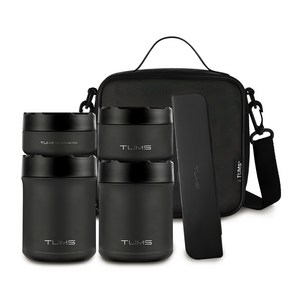 텀스 스톤 보온도시락 4종 1500ml, 블랙, 1개