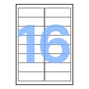 폼택 호환용 물류관리용 주소용 라벨지 LS-3102, 100매, 16칸