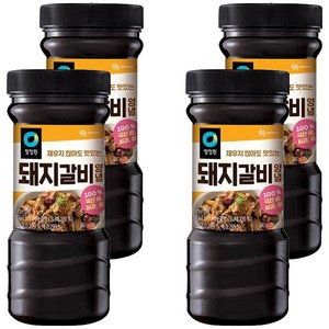 청정원 전통 돼지갈비양념, 840g, 4개