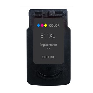 [호환] 캐논 PG810XL CL811XL 대용량 검정 컬러 프린터 MP287 MP237 MP258 MP276 IP2770 MX357 재생 잉크, 1개