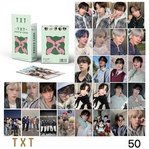 LOKEXING TXT 3인치 굿즈 폴라로이드 포토카드 LOMO 카드 50장