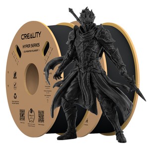 Creality 크리알리티 Hyper PLA 필라멘트 고속 프린팅 3D 프린터 고속 필라멘트 1KG, 블랙+블랙, HYPER SERIES