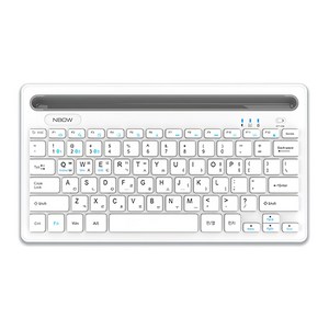 엔보우 N패드 프로 블루투스 3채널 무선 텐키리스 키보드, 화이트, NPADPRO, 제조사축
