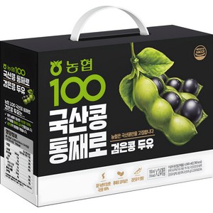 농협100 국산콩 통째로 검은콩 두유, 190ml, 24개