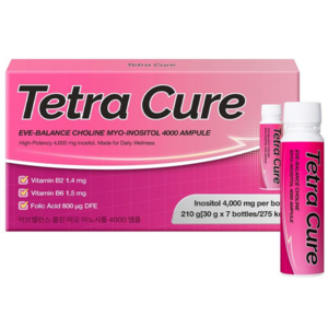 테트라큐어 이브밸런스 콜린 미오 이노시톨 4000mg 앰플, 1박스, 42g