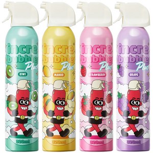 따블리에 인크레버블 플러스 유아 버블클렌저 4종세트 거품목욕, 1세트, 1280ml