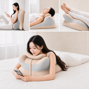 디에스가추몰 다기능베개 경추 업드림 다리 등받이 쿠션 엎드려 자는 베개, 1개, 베이지