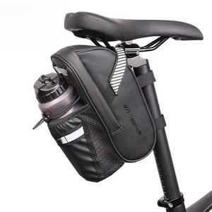 런레이더 자전거 안장 가방 C, 1개, 블랙