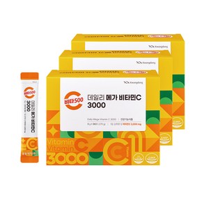광동 비타500 데일리 메가 비타민C 3000 고함량 비타민c, 3개, 270g