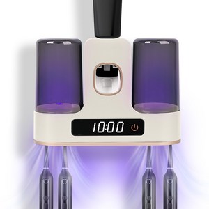 LOMESO 가정용 칫솔살균기 스마트 LED 무선 자외선 칫솔 건조살균기, 화이트, RA-955