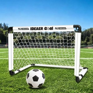 접이식 휴대용 미니 축구골대 다용도 간의골대 축구공세트, 화이트, 1개