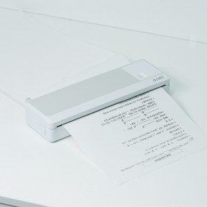 오르미 A4 휴대용프린터 ILPX-83 포토프린터 300DPI, ILPX-83(그레이), 1개, Gray