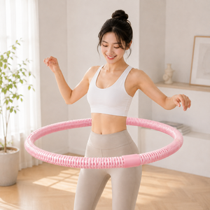 유또 뱃살 다이어트 스프링 훌라후프 홈트 운동, 1개, 핑크, 2kg