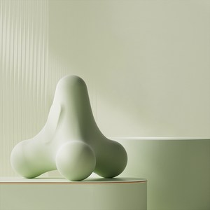 근막이완 방파제 핸디 마사지기 지압볼 땅콩 장요근, 그린, 1개