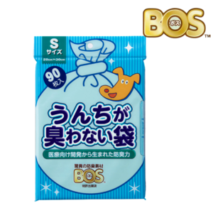 일본 보스BOS 반려동물 냄새 안나는 배변봉투 풉백 애견용품 비닐봉투 똥봉투 강아지용품, 02.S 사이즈, 1개, 90개입