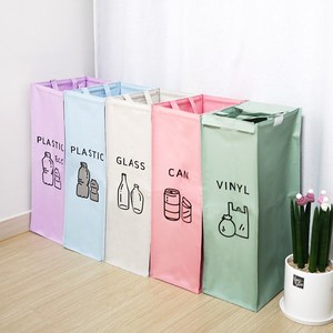 [CASARU] 타포린 5단 가정용 재활용 슬림 분리수거함 세트