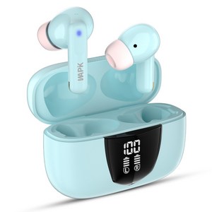 [한정특가]노이즈캔슬링 무선 블루투스 이어폰 RS1 C타입 커널형, 블루, 블루