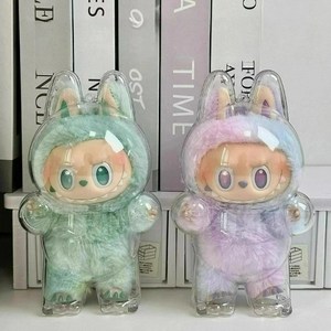 DEEPSUN 라부부 3 완벽 투명 튼튼한 전용 케이스, 스탠드 라부부(인형미포함), 1개