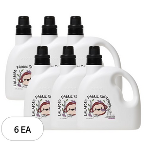 케이맘 랄라포포 유아용 섬유유연제 자작나무향, 6개, 1.7L