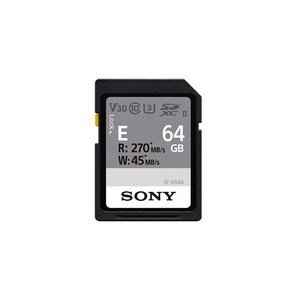 소니코리아정품 SDXC UHS-II U3 V60 & V30 SD카드, 64GB, 1개