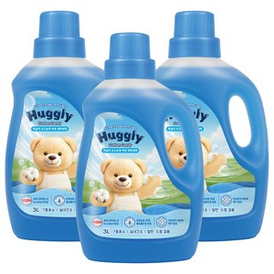 허글리 초고농축 액상 세탁세제 코튼캔디, 3개, 3L