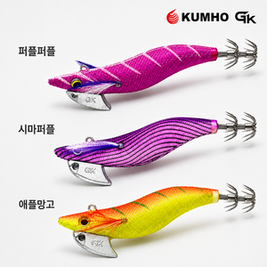 금호조침 GK-539 이카킬러 팁런 RV 3개 1세트, 25g, 퍼플퍼플1개, 시마퍼플1개, 애플망고1개
