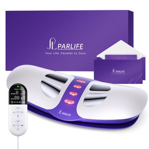 파라이프 허리 마사지기 저주파 EMS 안마기 온열 찜질 스트레칭, 화이트, PL-HD-LT010A